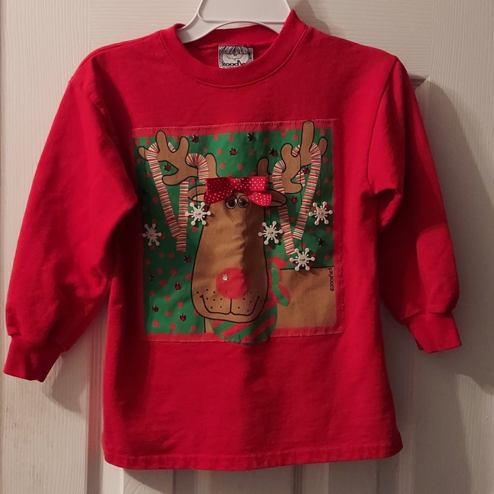 Zoodles 5-6 Kids Christmas sweatshirt